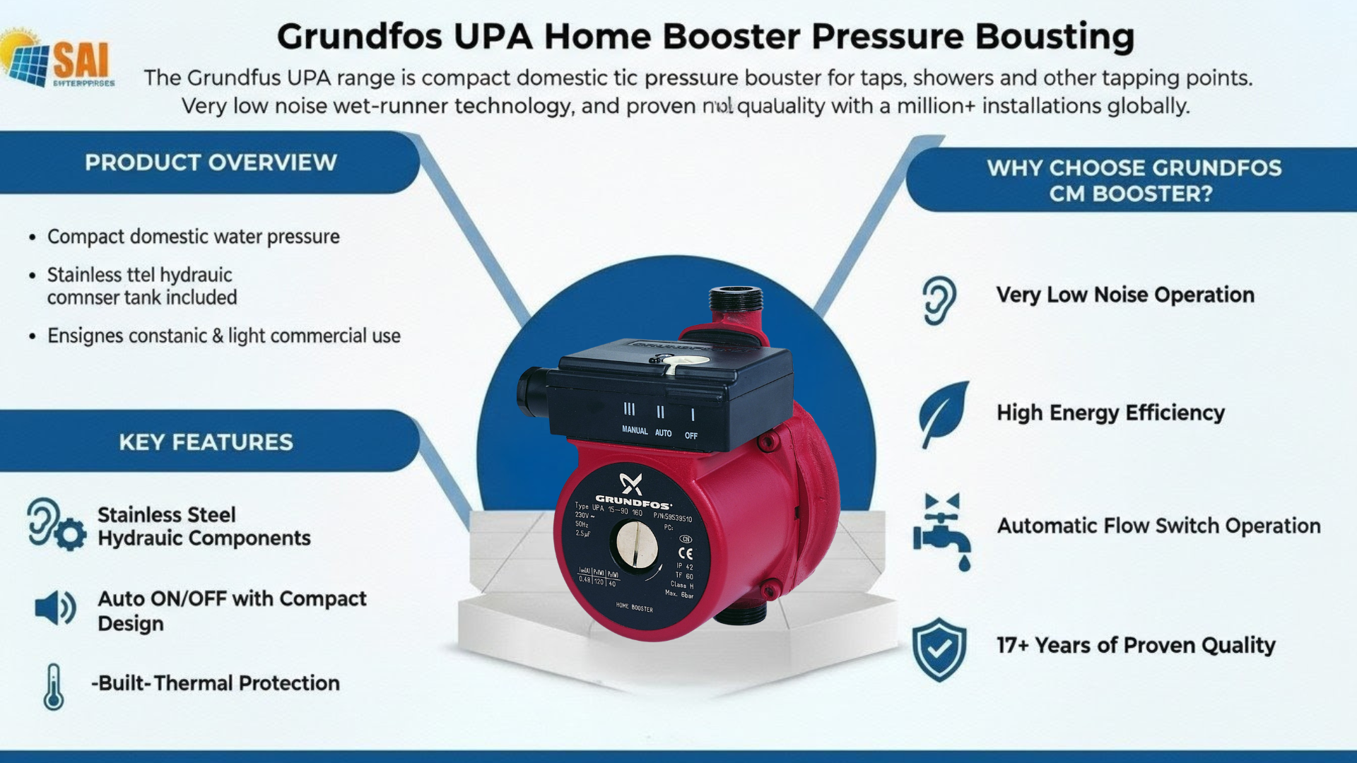 Grundfos UPA Home Booster